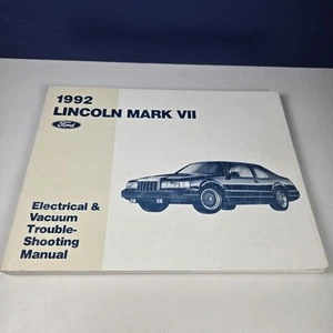 1992 Ford Lincoln Mark VII Factory Shop Electrical Vacuum Manual Paper Book SKU6 - Picture 1 of 8