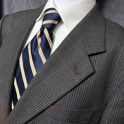 J Riggings Sport Coat 40R Brown Red Check Plaid Wool Blazer Jacket Classic - Image 1 of 4