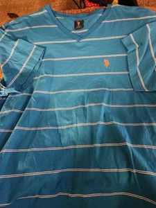 Camiseta polo para hombre US Assn XLarge manga corta cuello en V 100 % algodón nueva sin etiquetas - Imagen 1 de 6