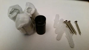 3/4"x1" 201 black Standoff for Glass/wood BK3119SUS-22-25mm(C4) 4 pack - Picture 1 of 3
