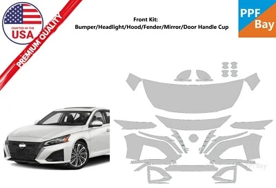 适用于日产 Altima 2023 - 2025 前漆保护膜预切套件 PPF — 第 1/4 张图片