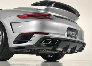 Porsche Turbo 991 & 991.2 Wicked Hellfire Rear bumper With Carbon Fiber Diffuser - Picture 1 of 15