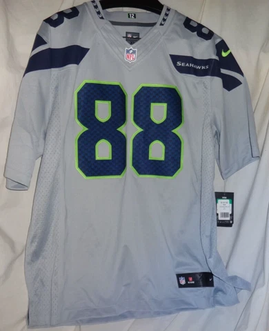 NIKE On Field 2015 Seattle Seahawks #88 Jimmy Graham ALT Gray Sewn Jersey XL NWT Cover