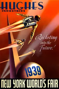 Impresión de póster futuro Jet Packs de la Feria Mundial de Nueva York 1939 36 x 54 en XL - Imagen 1 de 2