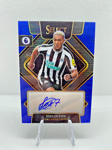 2022-23 Panini Select EPL Newcastle United Joelinton Signatures Auto Blue Pulsar
