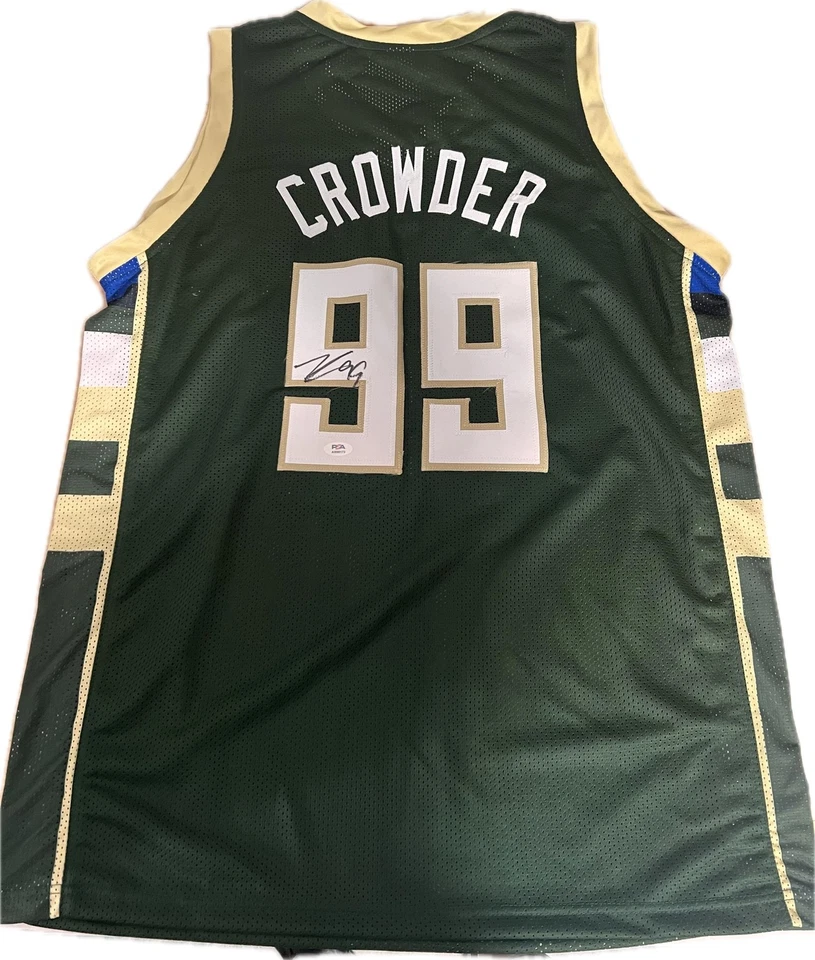 Jae Crowder signed jersey PSA/DNA Milwaukee Bucks Autographed Foto 1 de 2