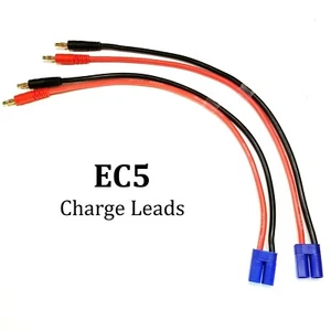 RCP (2) EC5/IC5 CHARGER LEADS 12" Heavier Duty 10 awg Wire - Picture 1 of 21