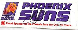 Kevin Johnson Autographed Phoenix Suns Bumper Sticker 9"