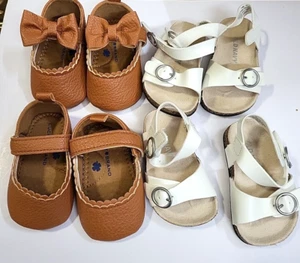 Lot Of 4 Pairs Of Baby Shoes Size 1 Lucky Brand & Old Navy - Picture 1 of 7