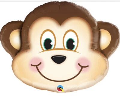 35IN MISCHIEVOUS MONKEY JUMBO FOIL BALLOON - Image 1 of 3