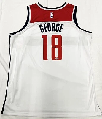 Kyshawn George Signed Autographed Washington Wizards Jersey PSA/DNA COA - Image 1 of 2