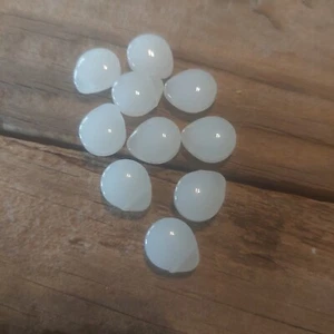 Perline a goccia vetro bianco latte lacrime sirena forniture gioielli 13 mm forniture 10 - Foto 1 di 1