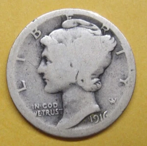 1916-S Mercury Dime Take a Look - Picture 1 of 2