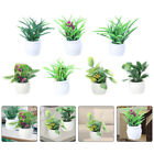  14 Pcs Dollhouse Mini Plant Bonsai Flower Plants Potted Model Household