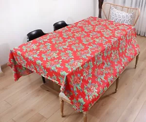 Roller Print On Cotton Fabric Uzbek 6.56' x 7.87' VINTAGE FAST Shipment 14889 - Picture 1 of 10