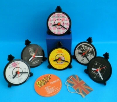 IAN DURY & THE BLOCKHEADS CLOCK Side Table Desk Top Upcycled Vinyl Record Single - Image 1 of 4