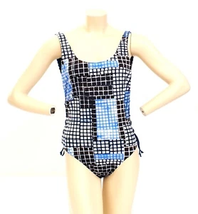Dolce Vita Reversible Blue One Piece Swim Suit Women's Size L  NWT - Picture 1 of 12