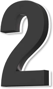 Backlit LED House Numbers 8", Stainless Steel Hand-Polished for House Address Si - Picture 1 of 6