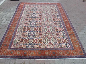 Handmade Old Oriental Floral Rug,Wool Area Rug,Traditional Vintage Carpet 6x9 - Picture 1 of 24