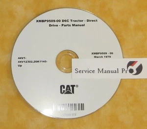 XMBP9509 Caterpillar D6C Trattore Tipo Binario Bulldozer Ricambi Manuale Libro CD - Foto 1 di 1