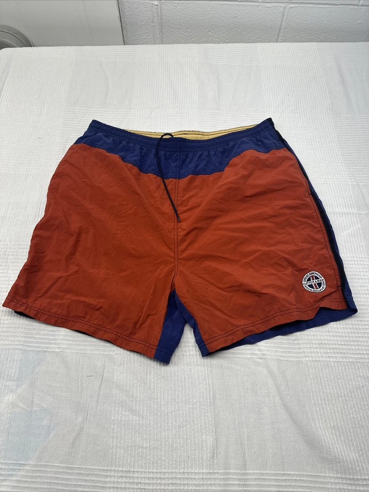CUTTER & BUCK Mesh Lined Elastic & Draw String Waist Swim Trunks 2XLT Colorblock - Image 1 of 4