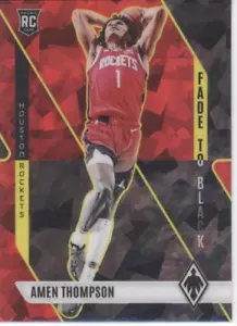2023-24 Panini Phoenix Amen Thompson Fade To Black Phoenix Red Ice Rockets #21 - Picture 1 of 3