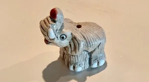Mini Elephant Ceramic Clay Handmade Peruvian Art Sculpture - Picture 1 of 4