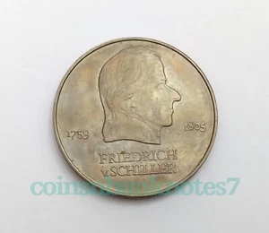 1972 Germany 20 Mark Coin, KM #40 Uncirculated / Writer-Schiller - Picture 1 of 2