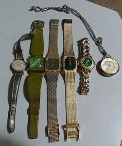 LOT 6 WRISTWATCHS GRUEN PRECISION GENEVA LUCERNE PAOLA - Picture 1 of 4