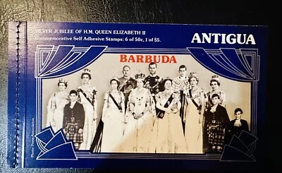 Antigua Barbuda Stamp Booklet 1977 Silver Jubilee Queen Elizabeth II - Image 1 of 4