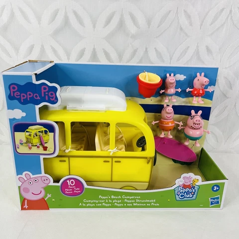 Hasbro Peppa Pig Peppa's Beach Campervan Peppa, George, Mummy & Daddy Pig 2022 Cover