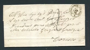 SARDEGNA 1852 lettera completa del testo ann. COSTIGLIOLE - SALUZZO per Torino - Foto 1 di 3