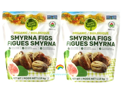 2 Packs Happy Village Organic Sun Dried Smyrna Figs 40 oz Each Pack, Total 5 lb - Image 1 of 4