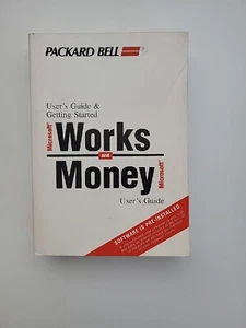 Vintage Microsoft Works and Money user's guide & getting started by Packard bell - Picture 1 of 6