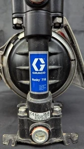 Graco Husky 716 Metall luftbetriebene Doppelmembranpumpe ungeprüft! KOSTENLOSER VERSAND - Bild 1 von 5