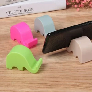 Stand Watching TV Lazy Bracket Multifunction Cartoon Mini Elephant Phone Holder - Picture 1 of 14