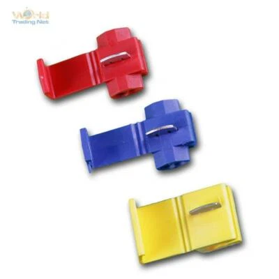 WORLD-TRADING-NET Kabel-Klemm-verbinder, Abzweigverbinder 10/50/100 Stück, Kabel Schnellverbinder