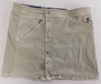 Minifalda Kuhl para mujer 14 de pana con botones y bolsillos con cremallera Foto 1 de 4