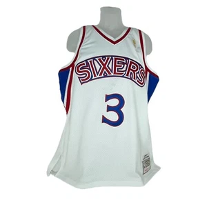 Mitchell & Ness Allen Iverson 1996-97 White Swingman Home Jersey Sz XL 76ers NWT - Picture 1 of 8