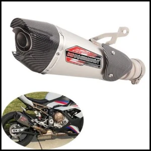For BMW S1000RR 2019-2024 60mm Slip on Muffler Tip Exhaust Pipe Reserve Catalyst - Picture 1 of 8