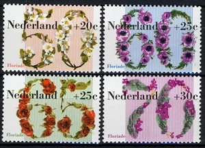 Países Bajos 1982, estampillas de verano para bienestar social/cultural MNH, Mi 1203-06 - Imagen 1 de 1