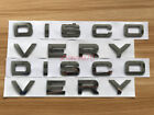 2pcs Matt Chrome ABS DISCOVERY Letters Badge Logo Front Rear Hood For LAND ROVER Land Rover Discovery