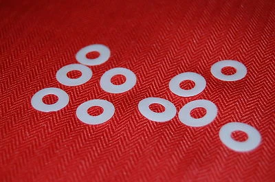 10 x Teflonscheiben Gleitscheiben 5 x 12 mm neu, Made in Germany - Bild 1 von 2