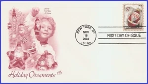 USA5 #3886 U/A ARTCRAFT FDC Red Santa Ornament - Picture 1 of 1
