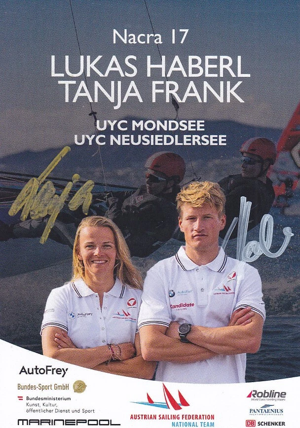 Lukas HABERL/Tanja FRANK - Österreich, Segeln, Original-Autogramm! - Bild 1 von 1