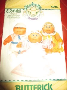 BAMBOLA BAMBINI TOPPA CAVOLO VINTAGE NON TAGLIATA prematuri vestiti motivo da cucire - 1984 - Foto 1 di 2