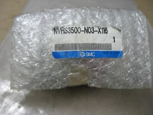NUEVO EN CAJA SMC NVRS3500-N03-X116 VHS VÁLVULA DE BLOQUEO MANUAL CON ESCAPE P9573 - Imagen 1 de 2