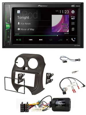 Pioneer 2DIN Lenkrad DAB USB Bluetooth Autoradio für Nissan Micra K13 ab 2010 - Bild 1 von 4