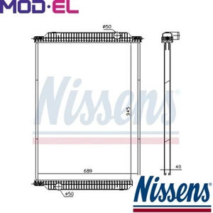 RADIATOR ENGINE COOLING 671950 FOR MAN ÜL D2866LUH28/2866LUH35 12.0L 6cyl ÜL - Picture 1 of 6