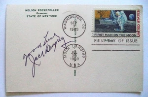 JACK DEMPSEY WORLD HEAVYWEIGHT BOXING CHAMPION 1919-1926 AUTOGRAPHED POSTCARD - Imagen 1 de 4